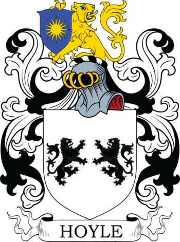 HOYLE family crest HOYLE family crest