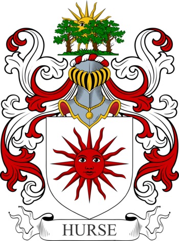 HURST family crest HURST family crest