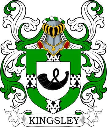 KINGSLEY family crest KINGSLEY family crest