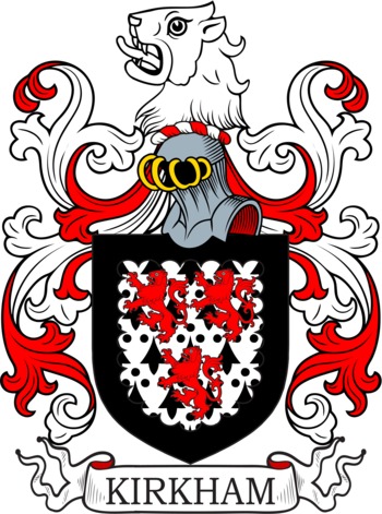 KIRKHAM family crest KIRKHAM family crest