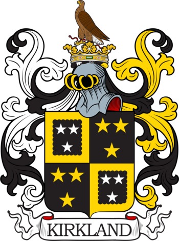 KIRKLAND family crest KIRKLAND family crest