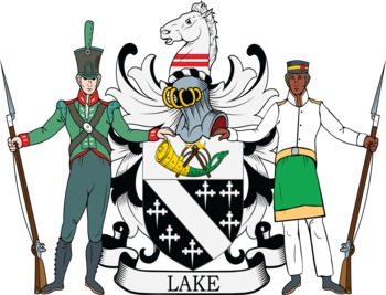 LAKE family crest LAKE family crest