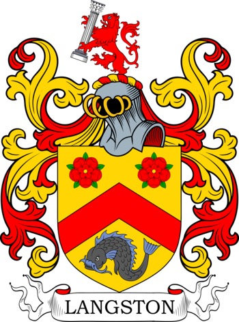 LANGSTON family crest LANGSTON family crest