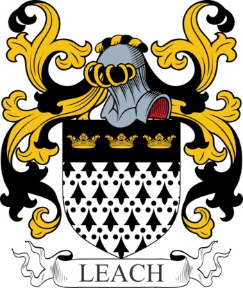 LEACH family crest LEACH family crest