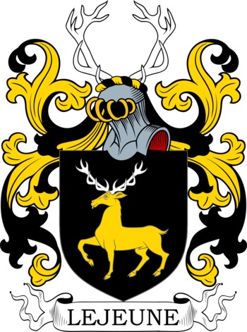 LEJEUNE family crest LEJEUNE family crest