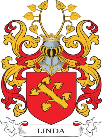 LINDA family crest LINDA family crest