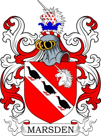 MARSDEN family crest MARSDEN family crest