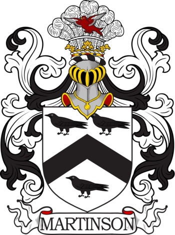 MARTINSON family crest MARTINSON family crest