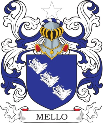 MELLO family crest MELLO family crest