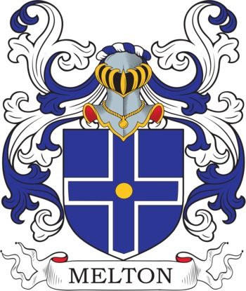 MELTON family crest MELTON family crest