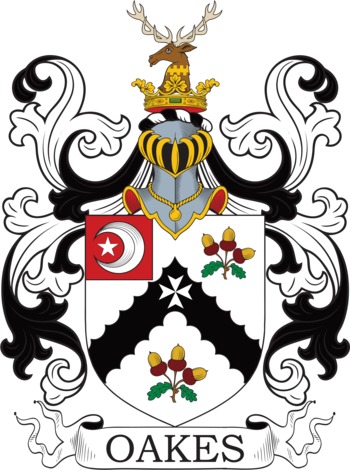 OAKES family crest OAKES family crest