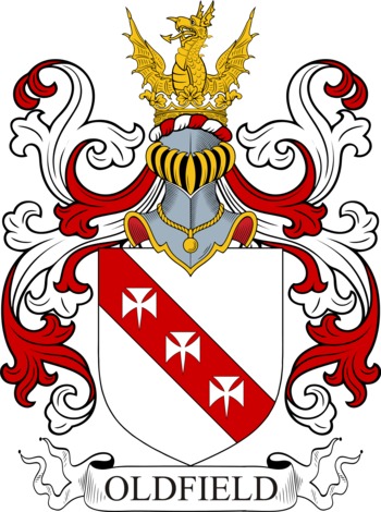 OLDFIELD family crest OLDFIELD family crest