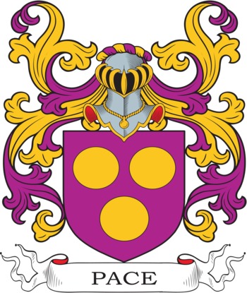PACE family crest PACE family crest