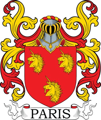 PARIS family crest PARIS family crest