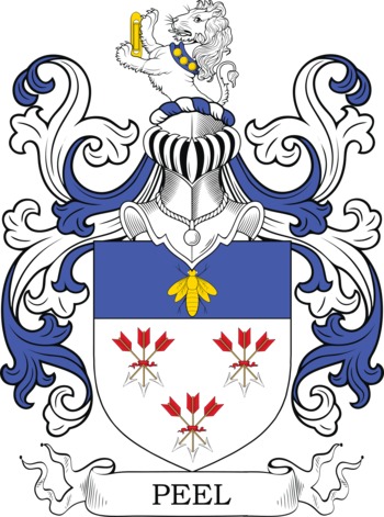 PEEL family crest PEEL family crest