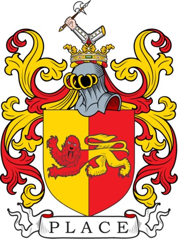 PLACE family crest PLACE family crest