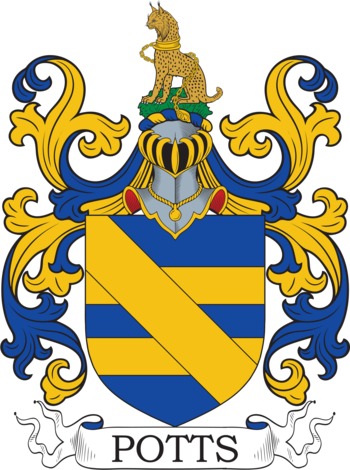 POTTS family crest POTTS family crest
