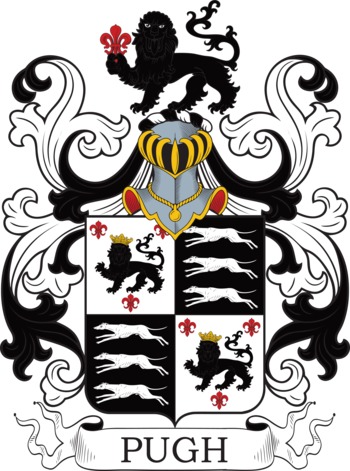 PUGH family crest PUGH family crest