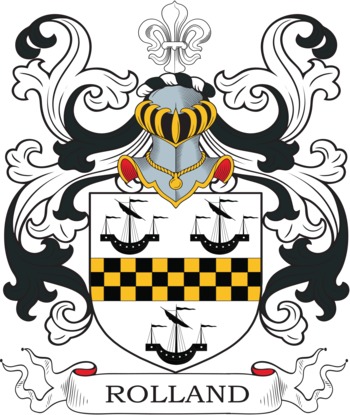 ROLLAND family crest ROLLAND family crest