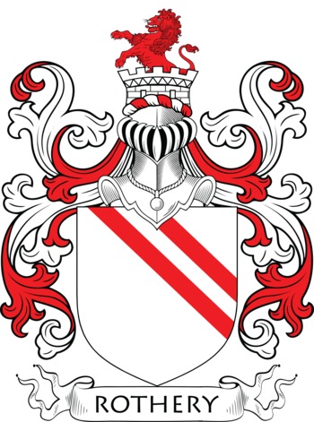 ROTHERY family crest ROTHERY family crest
