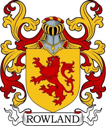 ROWLAND family crest ROWLAND family crest