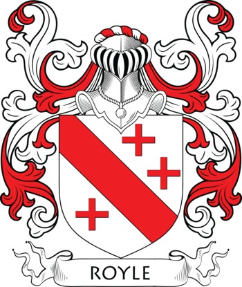 ROYLE family crest ROYLE family crest