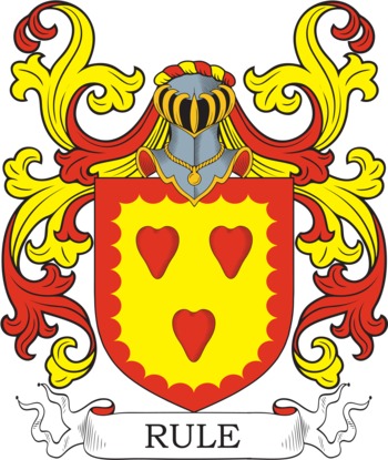 RULE family crest RULE family crest