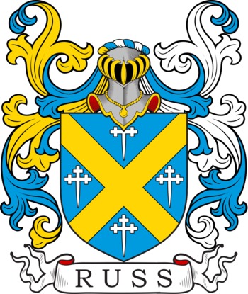 RUSS family crest RUSS family crest