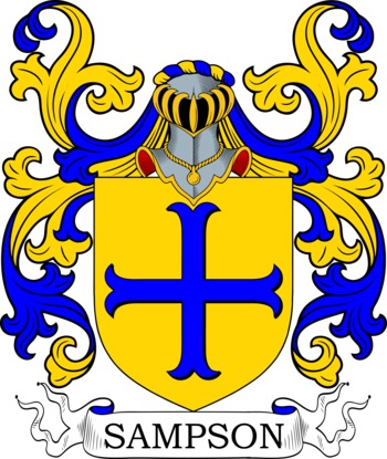 SAMPSON family crest SAMPSON family crest