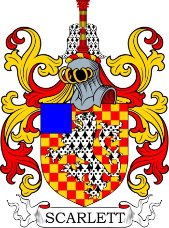SCARLETT family crest SCARLETT family crest