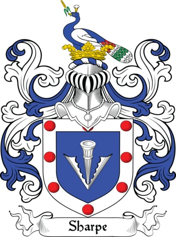 SHARPE family crest SHARPE family crest