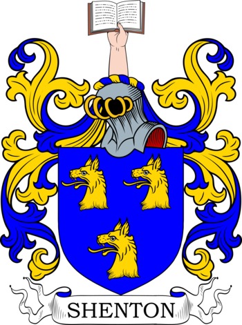 SHENTON family crest SHENTON family crest