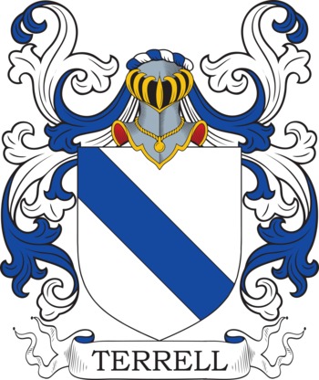 TERRELL family crest TERRELL family crest