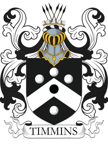 TIMMINS family crest TIMMINS family crest