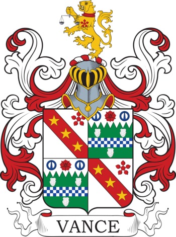 VANCE family crest VANCE family crest