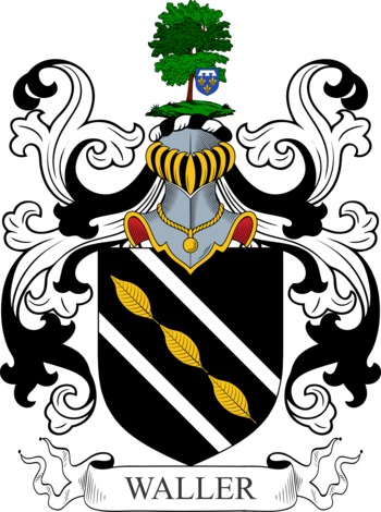 WALLER family crest WALLER family crest