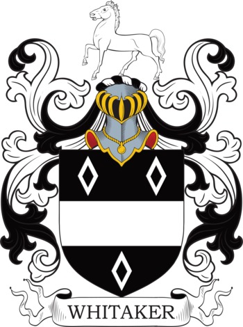 WHITAKER family crest WHITAKER family crest