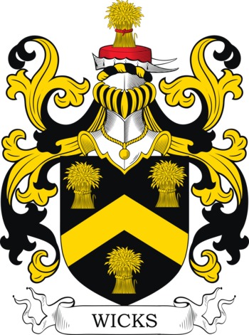 WICKS family crest WICKS family crest
