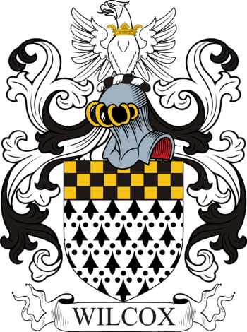 WILCOX family crest WILCOX family crest