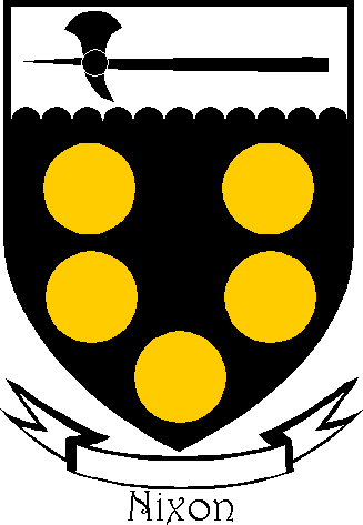 NIXON family crest NIXON family crest