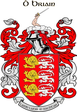 O'BRIAN family crest O'BRIAN family crest