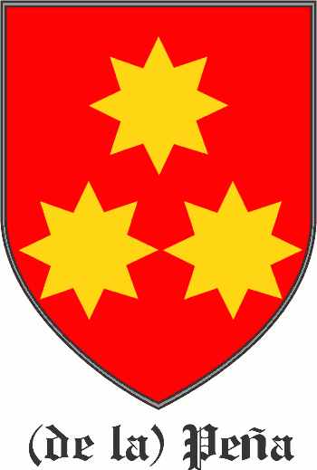 PENA family crest PENA family crest