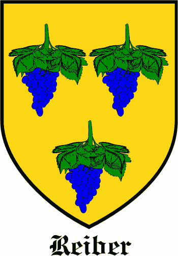 REIBER family crest REIBER family crest