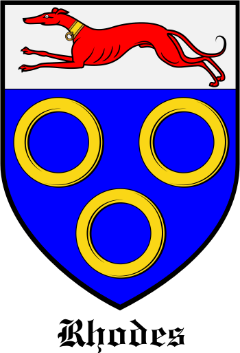 RHODES family crest RHODES family crest