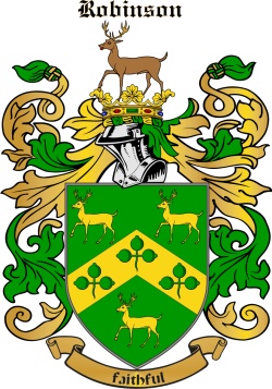 ROBINSON family crest ROBINSON family crest