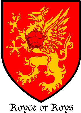 ROYCE family crest ROYCE family crest