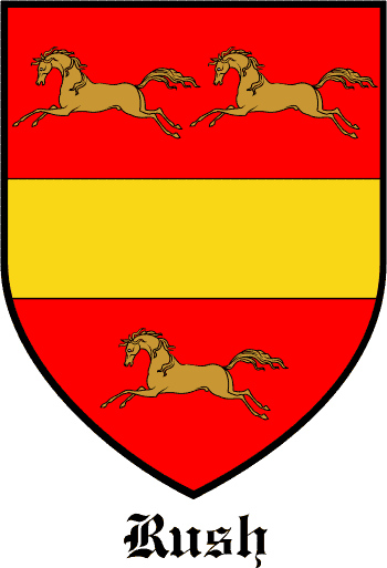 RUSH family crest RUSH family crest