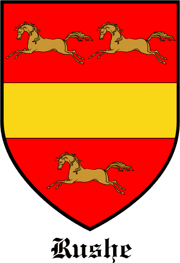 RUSHE family crest RUSHE family crest