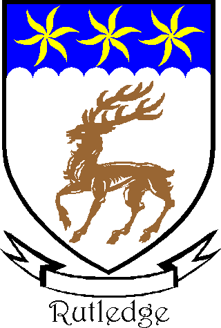 RUTLEDGE family crest RUTLEDGE family crest