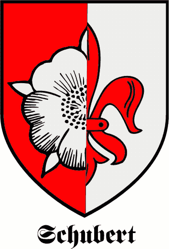 SCHUBERT family crest SCHUBERT family crest